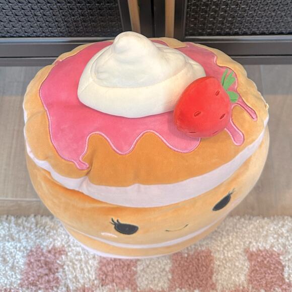 Squishmallows 16" Sawtelle the Strawberry Pancakes Plush Toy - Picture 3 of 4